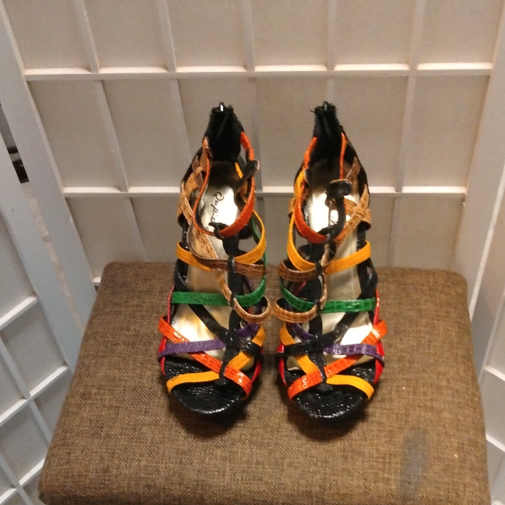 Colorful Strappy Women's Sandals